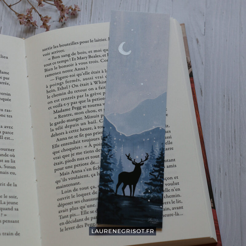 Marque-page Cerf (version nuit) – Image 2