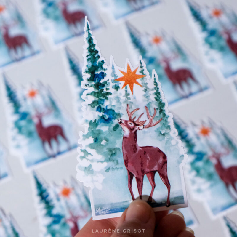 Cerf - sticker