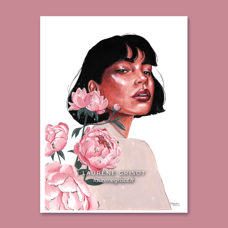 Femme-fleur (pivoines) – Image 2