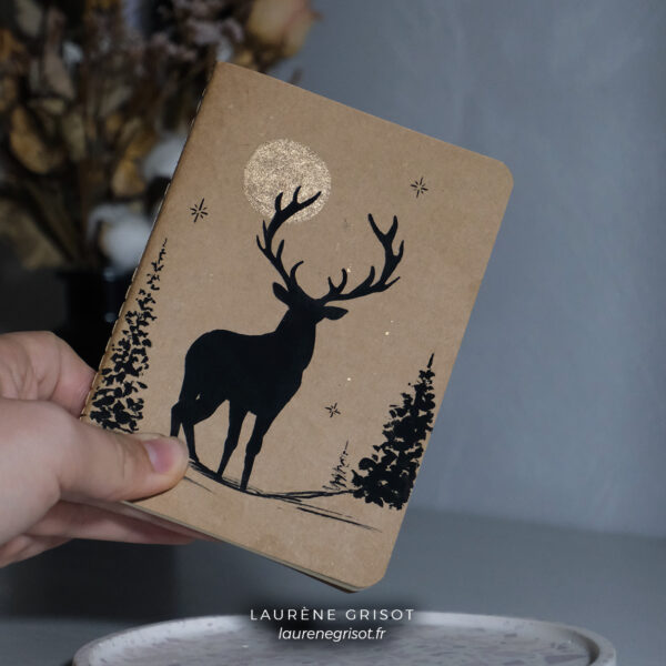 Carnet cerf - lune