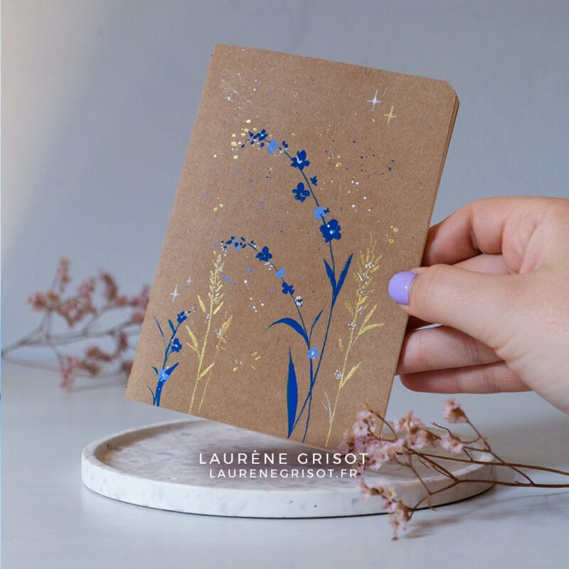 Carnet brins fleuris