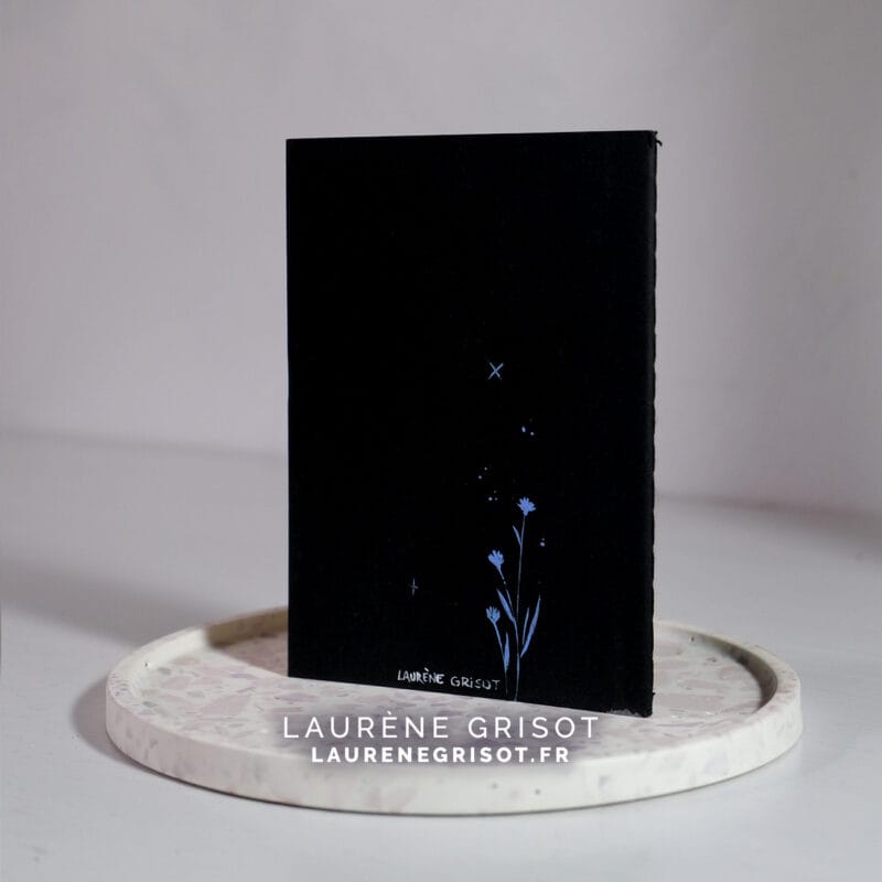 Carnet noir - brins fleuris – Image 3