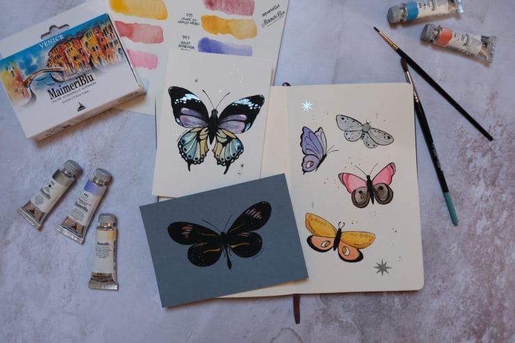 Peinture d’un papillon à l’aquarelle : tutoriel facile